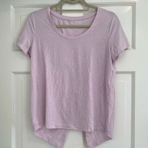 Outdoor Voices lilac cotton top